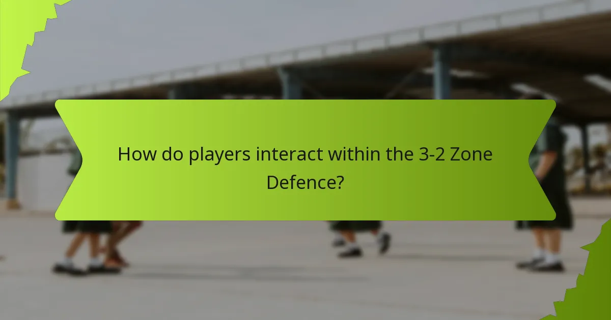 How do players interact within the 3-2 Zone Defence?
