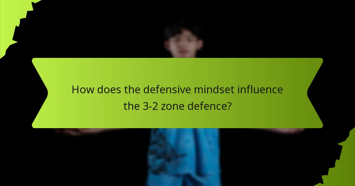 What are the player roles in the 3-2 zone defence?