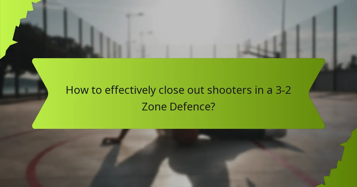 How to effectively close out shooters in a 3-2 Zone Defence?