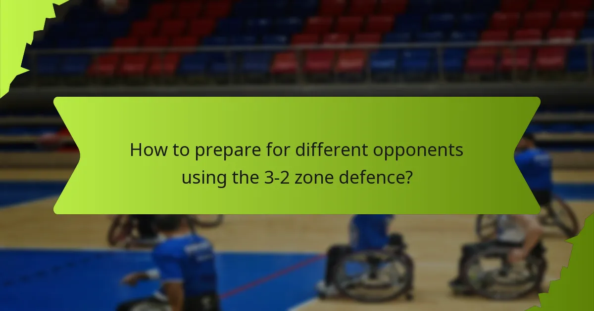 What are effective scouting reports for the 3-2 zone defence?