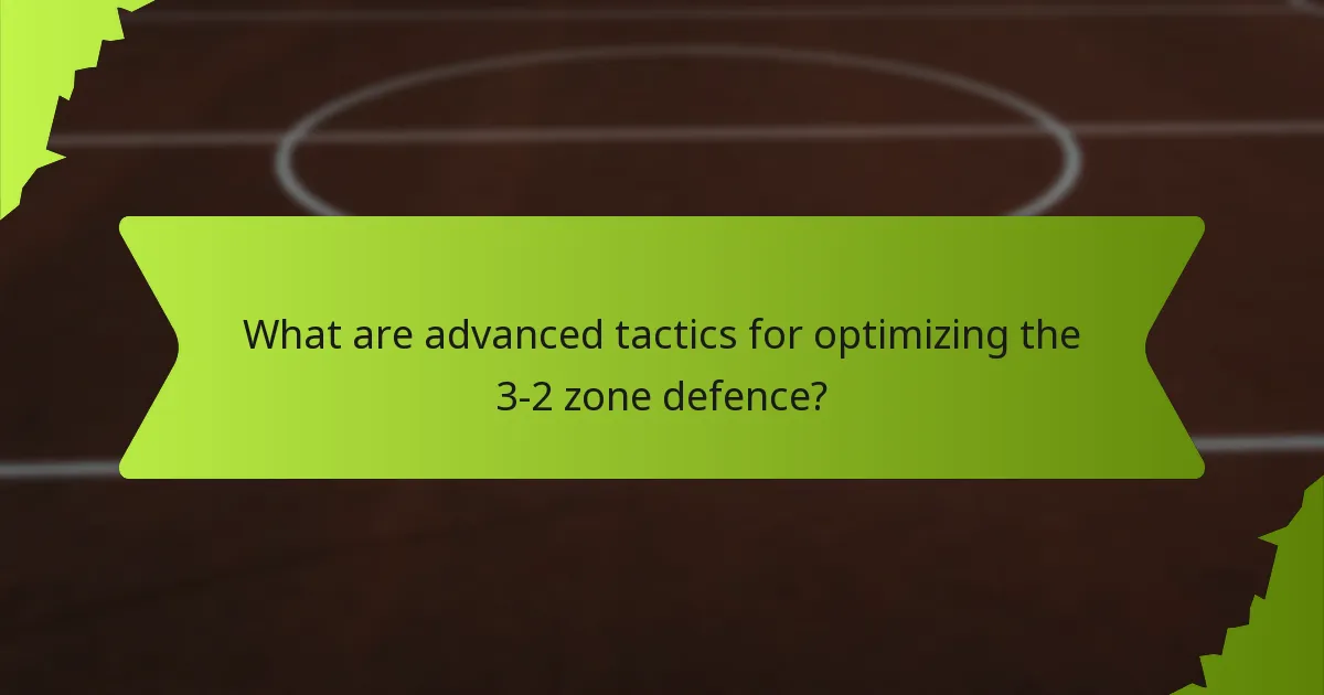 How does the defensive mindset influence the 3-2 zone defence?