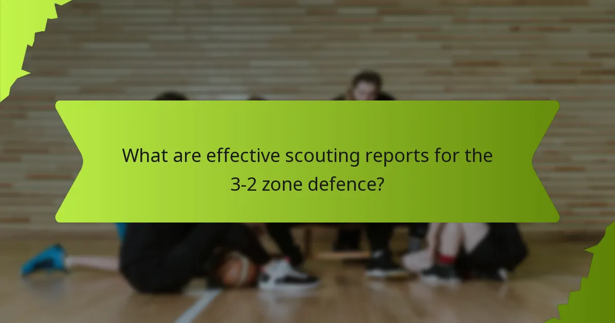 What are the best game plans for implementing the 3-2 zone defence?
