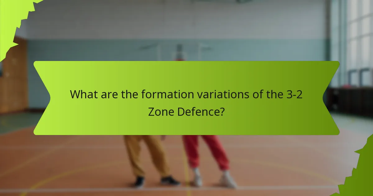 What are the spacing concepts in a 3-2 Zone Defence?
