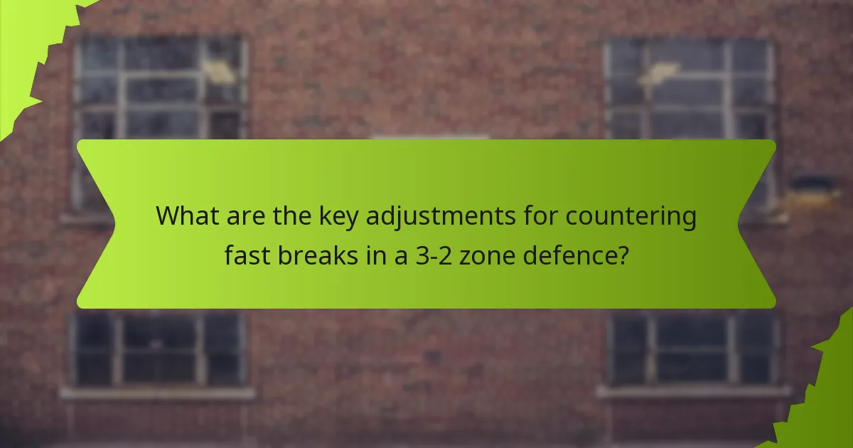 When should alignments be changed in a 3-2 zone defence?