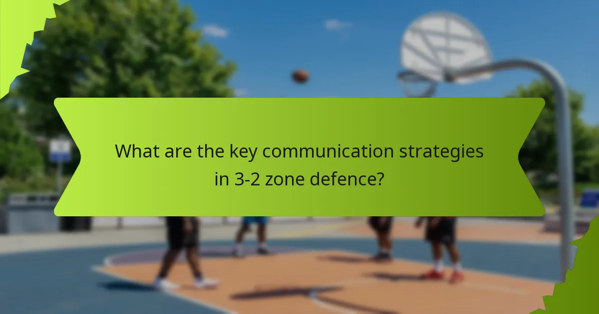 Which verbal cues are most effective in 3-2 zone defence?