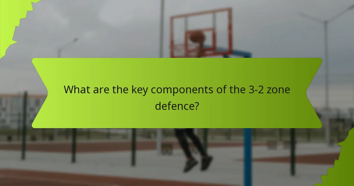What strategies enhance flexibility in the 3-2 zone defence?