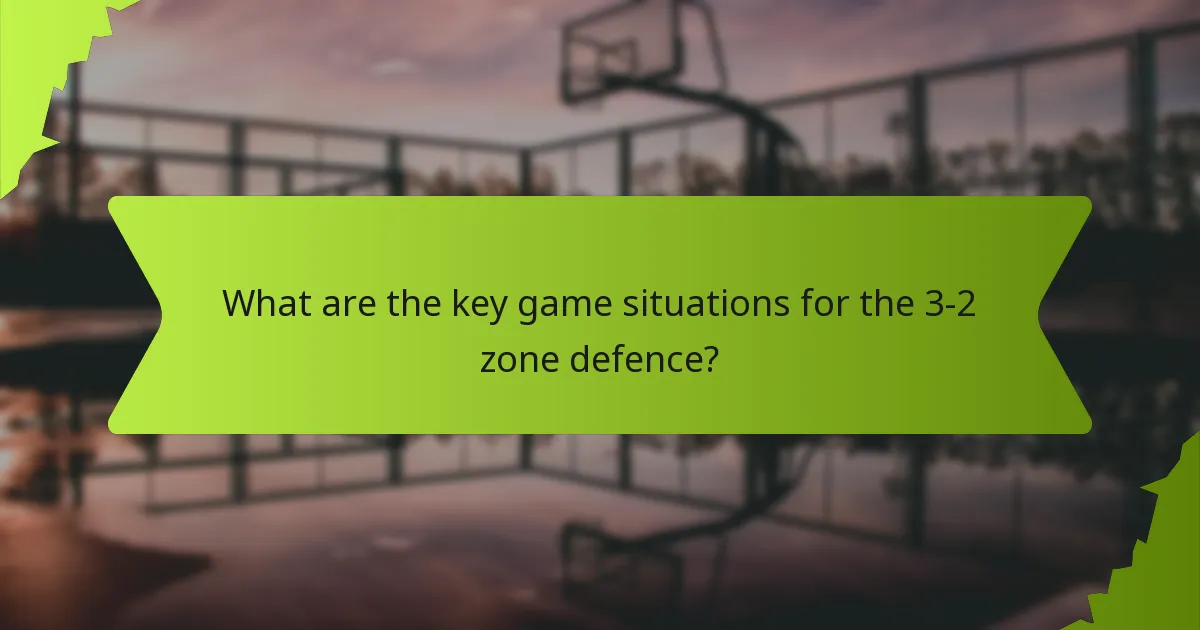 What are the advantages of the 3-2 zone defence compared to other strategies?