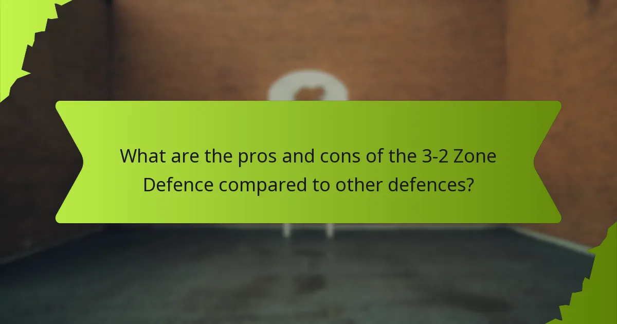 What are the tactical diversities of the 3-2 Zone Defence?