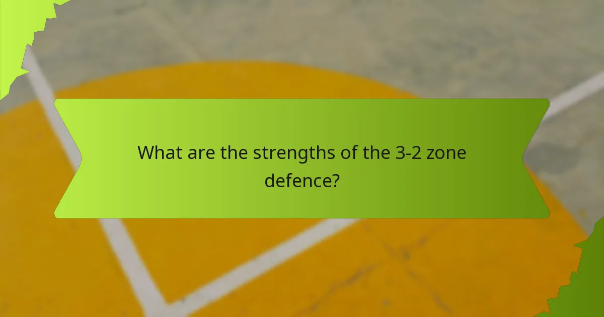 Which teams have effectively utilised the 3-2 zone defence?