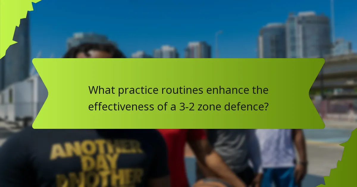Which advanced tactics can improve a 3-2 zone defence?