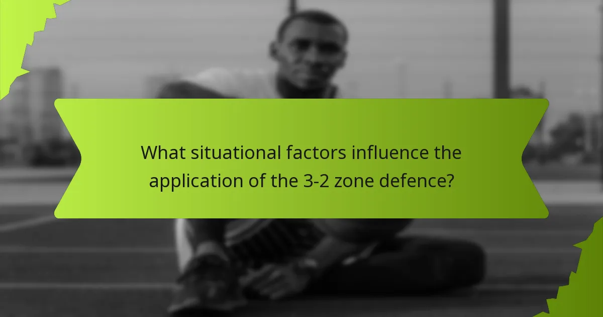 Which are the advantages and disadvantages of the 3-2 zone defence compared to other defensive strategies?