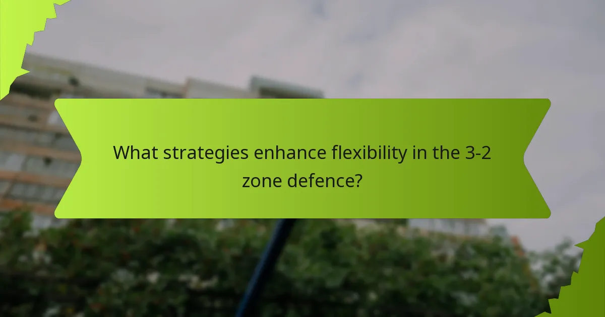 Which offensive setups challenge the 3-2 zone defence?